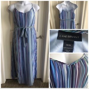 Pleated Maxi Sundress Plus
